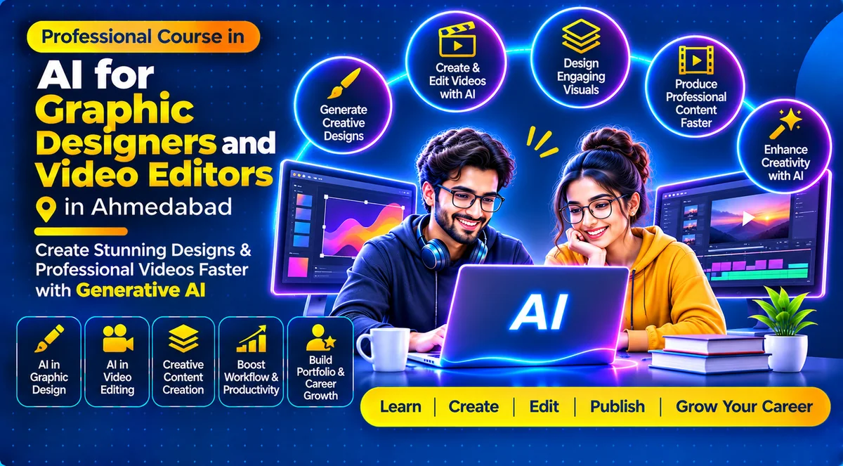 Illustration for AI Design and Graphic Design Course in Ahmedabad